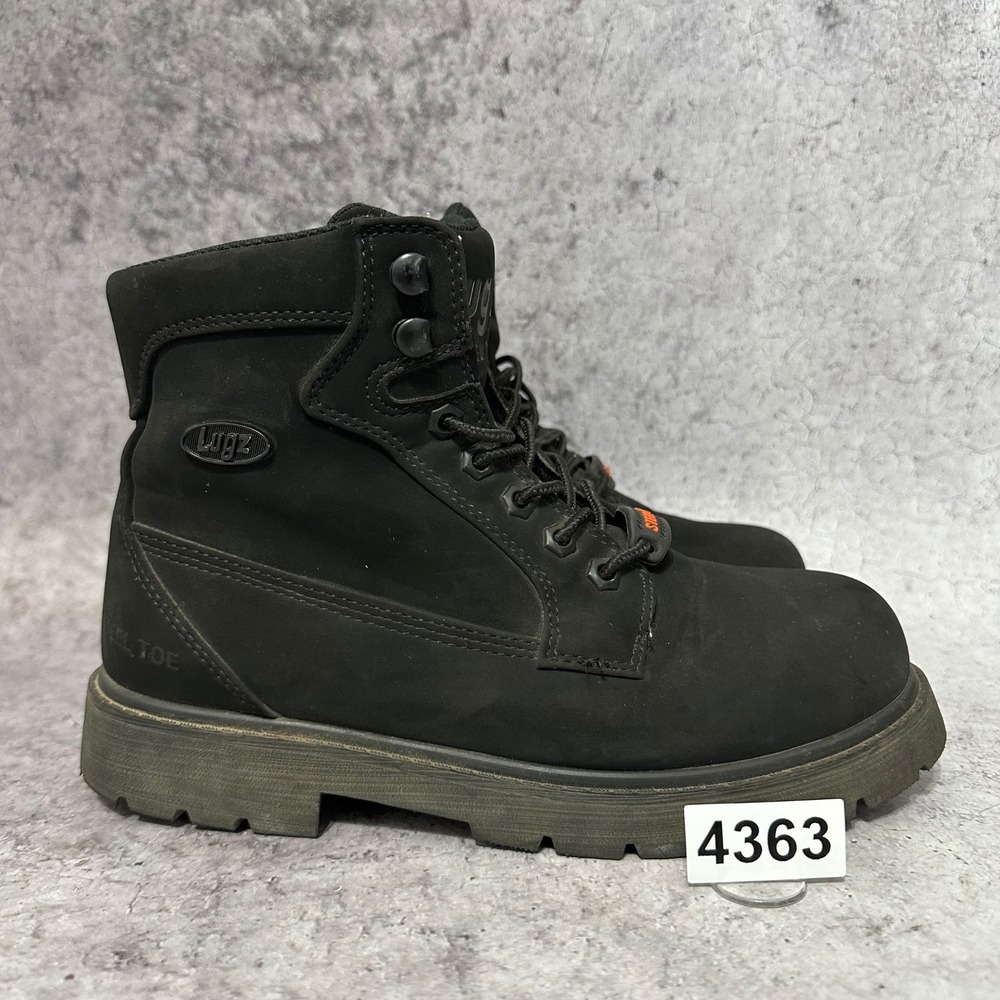 Lugz Work Boots Womens 7.5 Blk Steel Toe WREGHSTD-0055 Safety ASTM F2413-24
